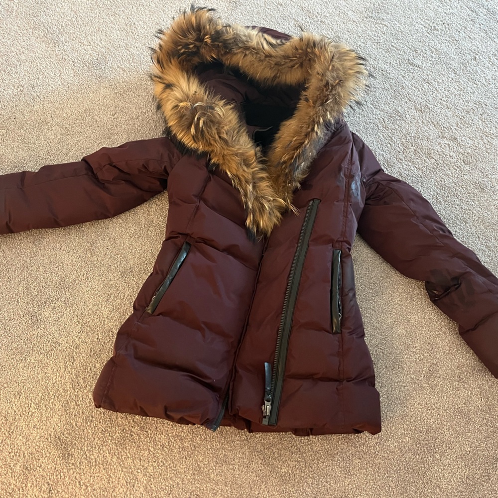 Mackage Bordeaux Adali Down Coat size xs